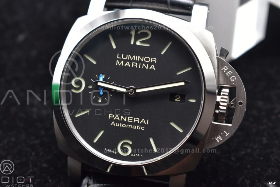 on Black Black Dial  Best Leather Strap VSF P.9010 PAM1312 1:1 Edition 0505